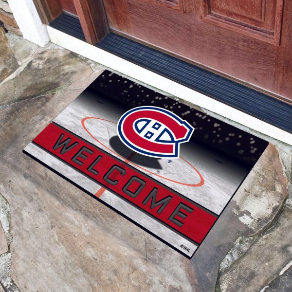 Montreal Canadiens Crumb Rubber Door Mat 18 x30  Discount