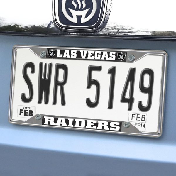 Las Vegas Raiders License Plate Frame 6.25 x12.25  Discount