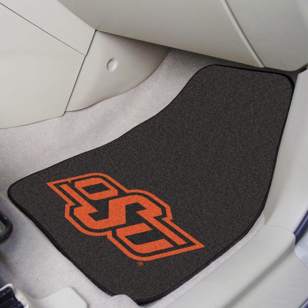 Oklahoma State Cowboys 2 pc Carpet Car Mat Set 17 x27  Online Sale