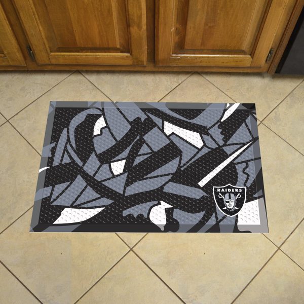 Las Vegas Raiders XFIT Scraper Mat 19 x30  Sale