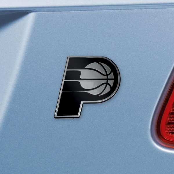 Indiana Pacers Chrome Emblem 3 x3.2  For Sale