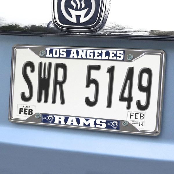 Los Angeles Rams License Plate Frame 6.25 x12.25  Online Sale