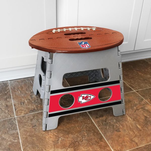 Kansas City Chiefs Folding Step Stool 14 x13  Supply