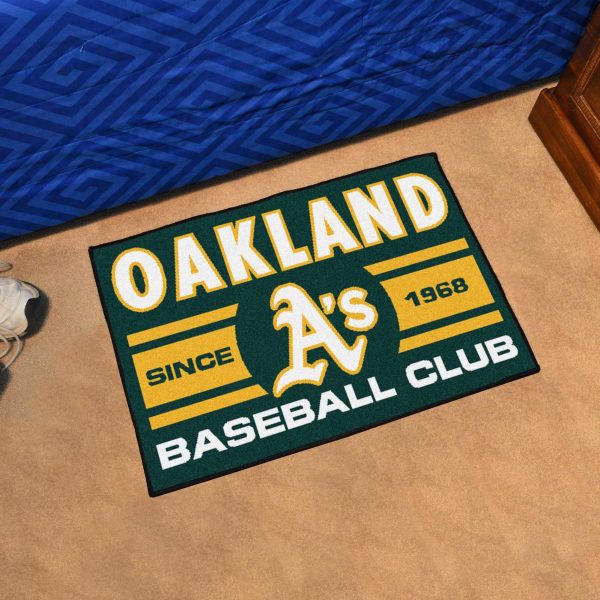 Oakland Athletics Uniform Starter Mat 19 x30  Fashion