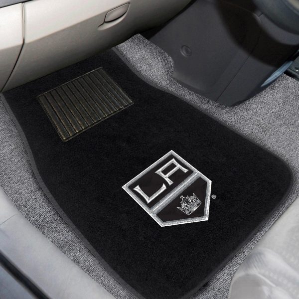 Los Angeles Kings 2 pc Embroidered Car Mat Set 17 x25.5  Hot on Sale