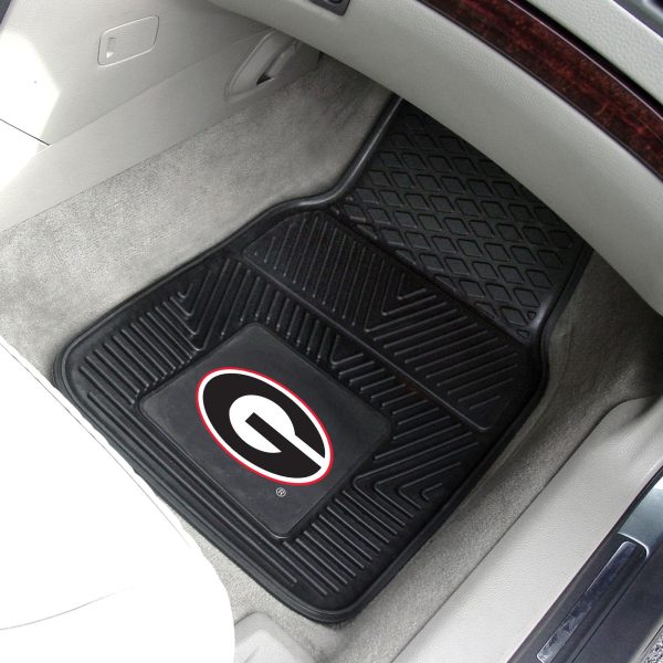 Georgia Bulldogs 2 pc Vinyl Car Mat Set 17 x27  Supply