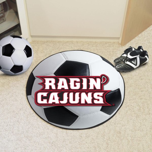 Louisiana Ragin  Cajuns Soccer Ball Mat 27  diameter Discount