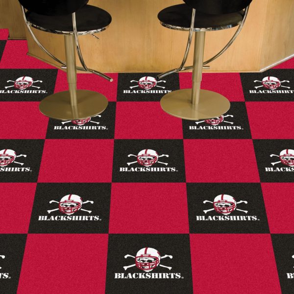 Nebraska Cornhuskers Team Carpet Tiles 18 x18  tiles on Sale
