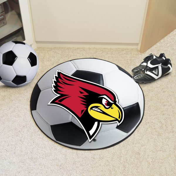 Illinois State Redbirds Soccer Ball Mat 27  diameter For Discount