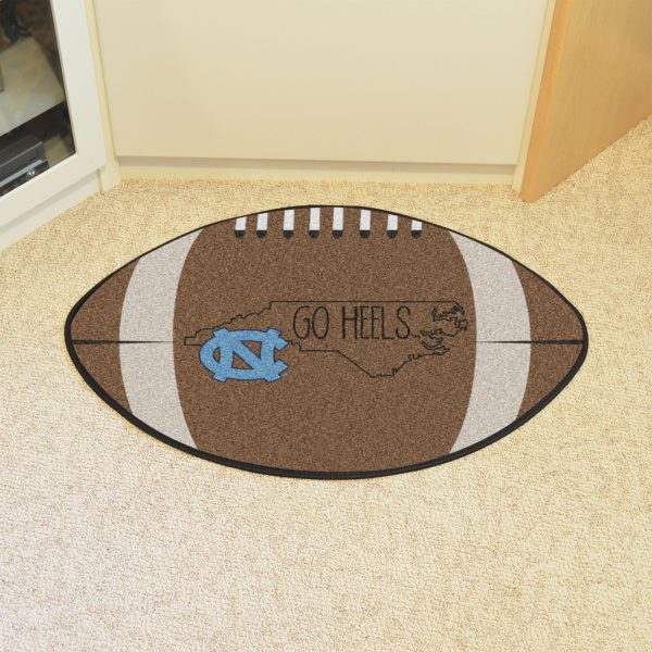 North Carolina Tar Heels Southern Style Football Mat 20.5 x32.5  Discount