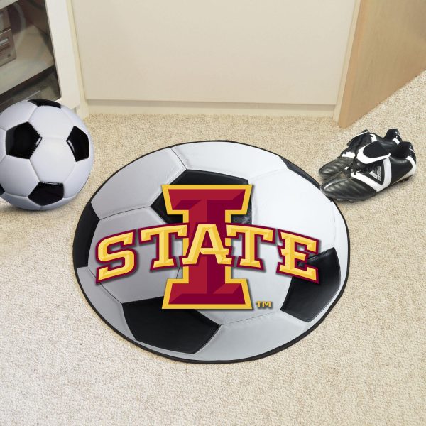 Iowa State Cyclones Soccer Ball Mat 27  diameter For Sale