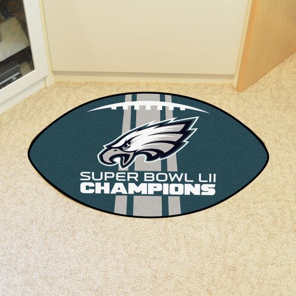 Philadelphia Eagles Super Bowl LII Champions Football Mat 22 x30  Cheap