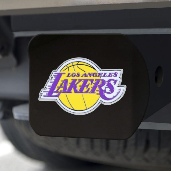 Los Angeles Lakers Hitch Cover Color on Black 3.4 x4  For Cheap