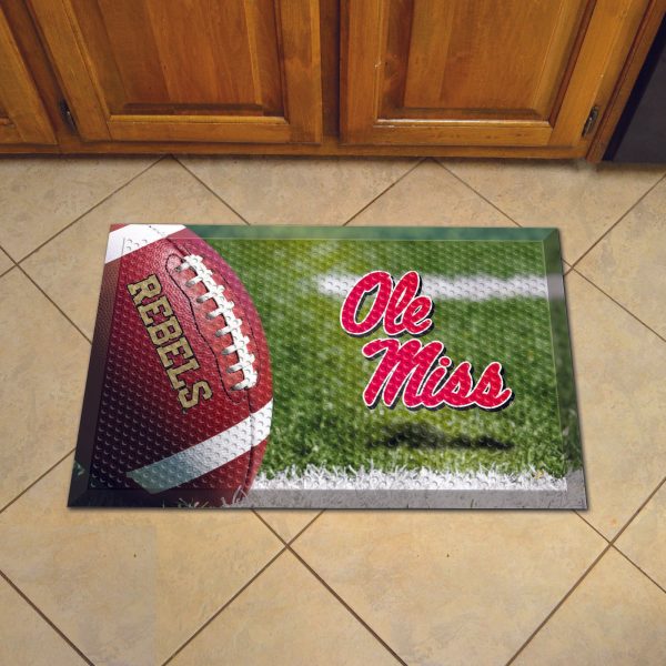 Mississippi Rebels Scraper Mat 19 x30  Fashion