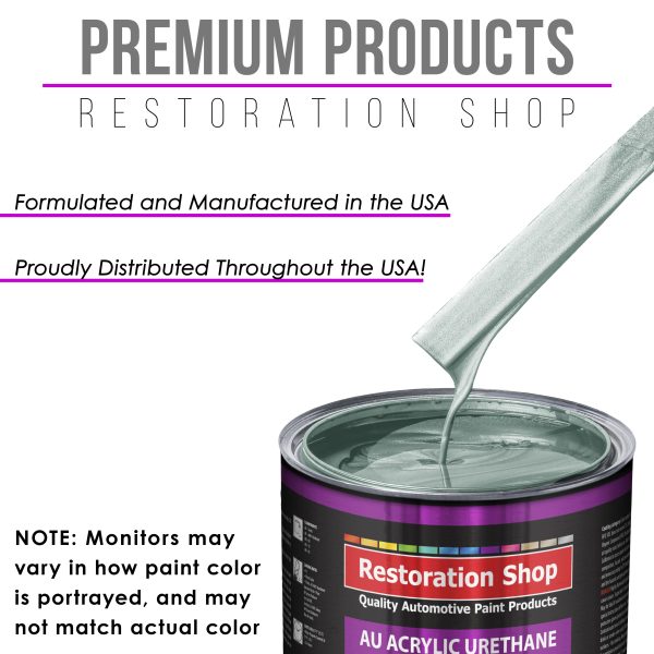 Frost Green Metallic Acrylic Urethane Auto Paint - Complete Quart Paint Kit - Professional Single Stage Automotive Car Coating, 4:1 Mix Ratio 2.8 VOC Sale - Image 4