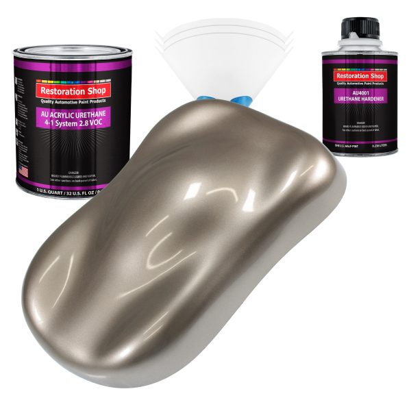 Arizona Bronze Metallic Acrylic Urethane Auto Paint (Complete Quart Paint Kit) Professional Single Stage Automotive Car Coating, 4:1 Mix Ratio 2.8 VOC Hot on Sale