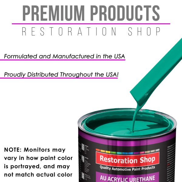 Tropical Turquoise Acrylic Urethane Auto Paint - Complete Quart Paint Kit - Professional Single Stage Automotive Car Coating, 4:1 Mix Ratio 2.8 VOC Cheap - Image 4