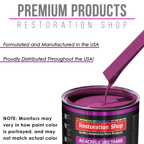 Magenta Acrylic Urethane Auto Paint - Complete Quart Paint Kit - Professional Single Stage Gloss Automotive Car Truck Coating, 4:1 Mix Ratio 2.8 VOC For Cheap - Image 4