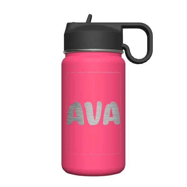 14 oz Kids Bottle 2 Pack w  Straw Lid - customized Online Sale - Image 2